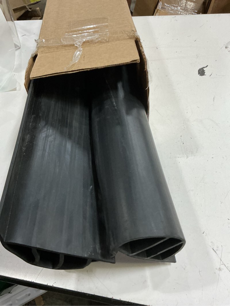 Condition photo showing Good Condition for fuqun p-profile dock bumpers, separate-section epdm rubber dock fender for straight & side protection, heavy-wall dock edging bumper with 304 stainless steel screws & drill bit black 3 pcs × 3.3 ft | 10 ft total