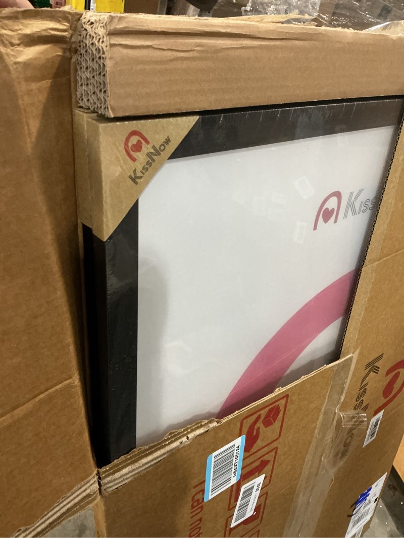 Condition photo showing New/Like New for 24x36  Picture Frame 2 Pack, Black Solid Wood Gallery Photo Frame, Wall Hanging or Tabletop Display 2-Pack Black 