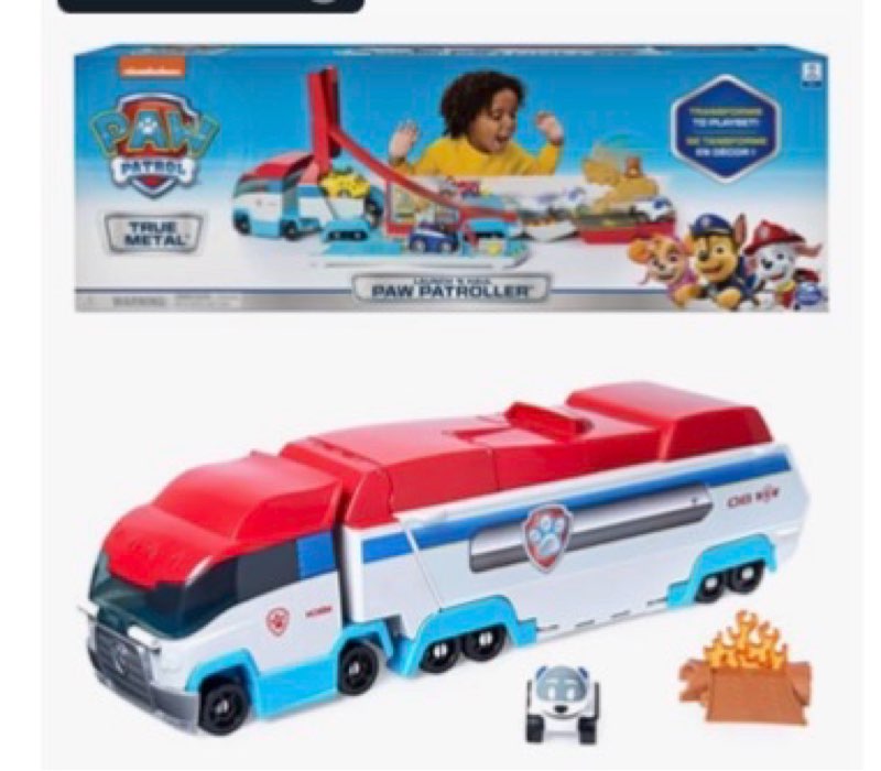 paw patrol, launch’n haul paw patroller, transforming 2-in-1 track set for true metal die-cast vehicles, kids toys for boys & girls ages 3 and up