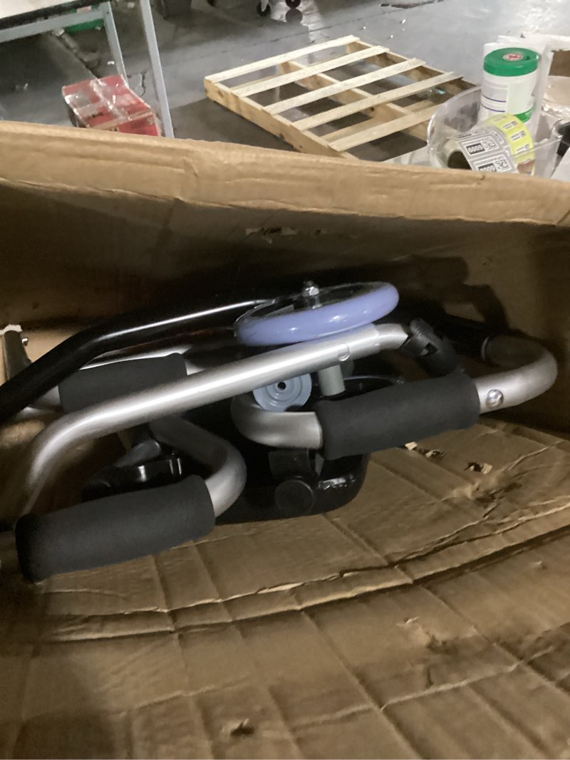 Condition photo showing Good Condition for folding walkers with wheels and seat 390lb,auto brake double front 5" wheel walker,lightweight standard walkers for seniors,aluminum rolling walker for adults,height adjustable walking mobility aid