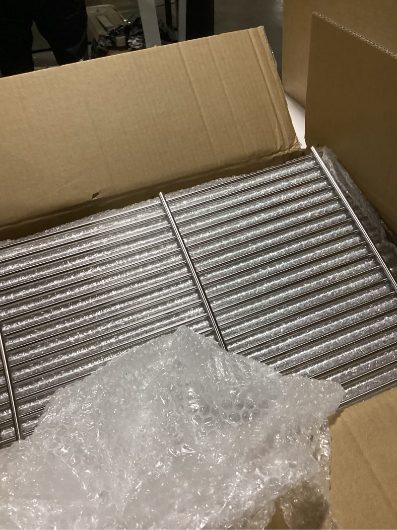 Condition photo showing As Is for 66095 grill grate replacement parts with 66032 flavorizer bars & 66795 heat deflector, compatible with weber genesis ii 300, lx 300 gs4, e&s 310 315 320 325 340, 66802 grill parts
