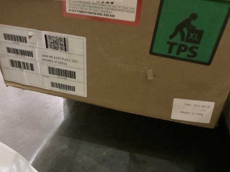 Power coated side bar