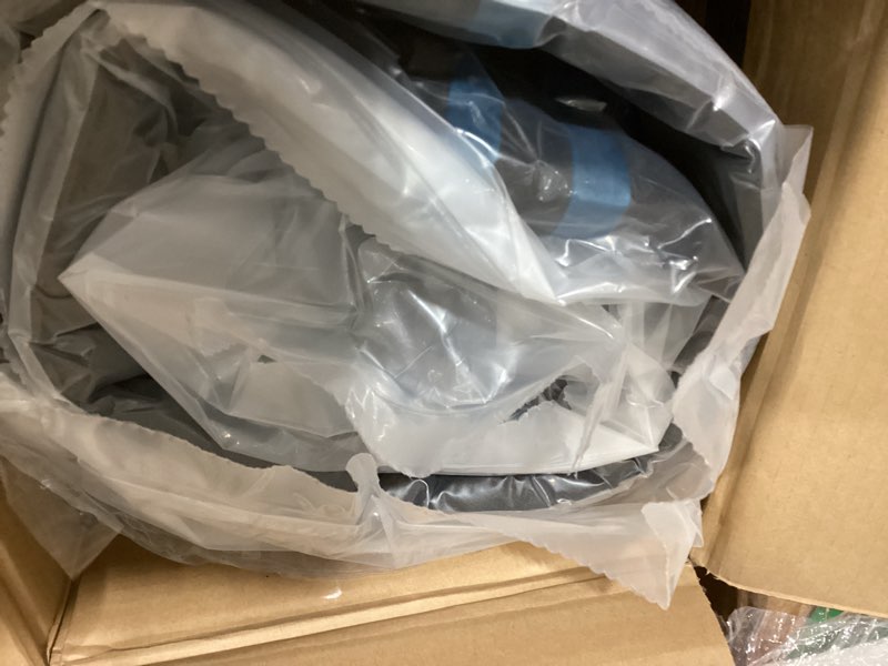Condition photo showing New/Like New for full mattress, 12 inch hybrid mattress in a box, gel memory foam, medium firm, edge support, motion isolation, pressure relief, zoned support spring, certipur-us certified, black & gray 12 inch full (similar item)