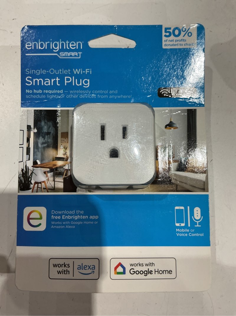Condition photo showing Good Condition for enbrighten matter certified 125-volt 1 -outlet indoor smart plug