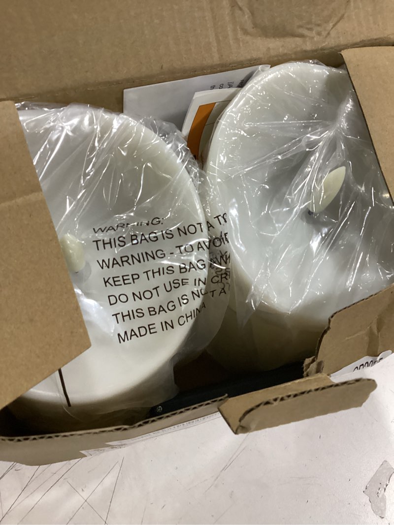 Condition photo showing New/Like New for Homemory 4"x6" Outdoor Waterproof Flameless Candles with Timers and Remote Control, Battery Operated Candles, LED Plastic Candles, Ivory White, Set of 2 4"x6" Ivory White