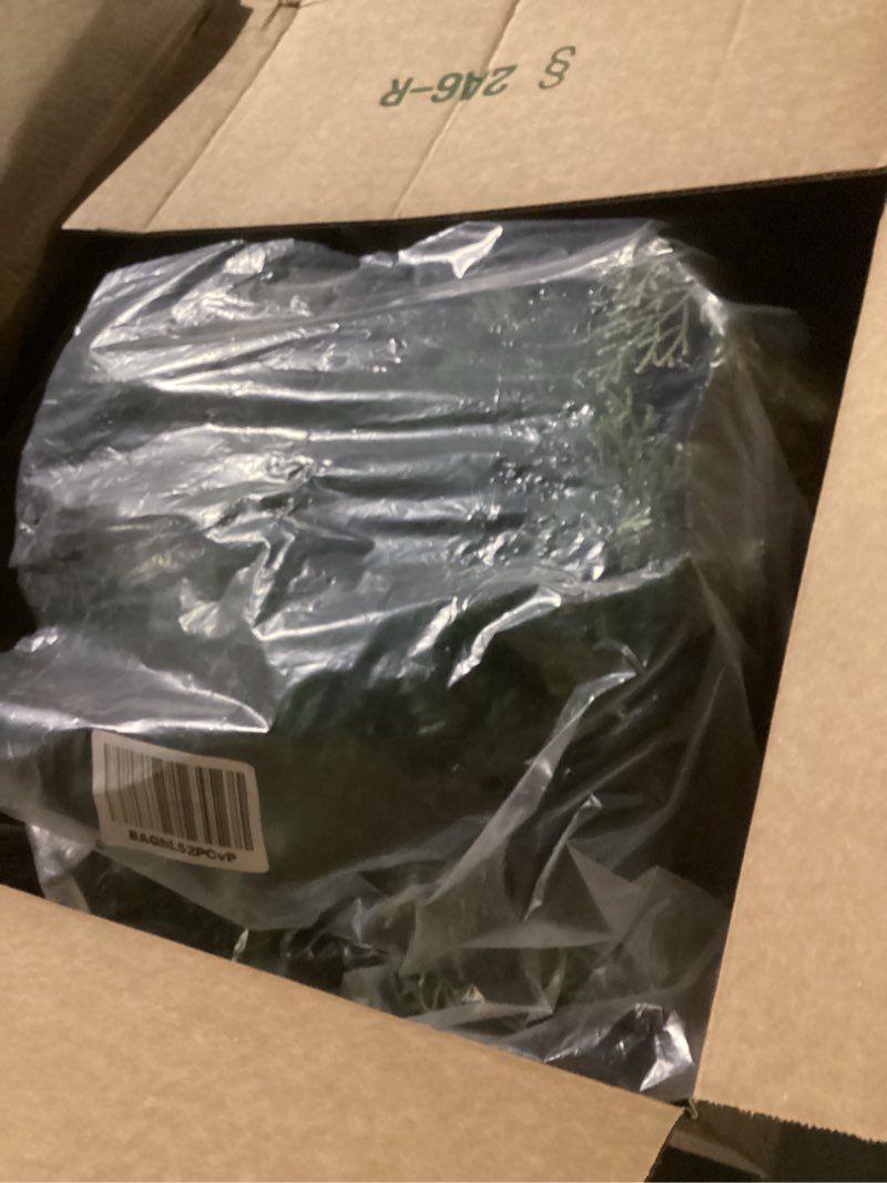 Condition photo showing New/Like New for 9FT Prelit Artificial Christmas Garland with Dual Color LED Lights and Timer by Remote Control and Batteries Operated for Mantle Stairs Fireplace Door Xmas Decoration, Indoor Outdoor, Green Battery Operated Polyvinyl Chloride (PVC) Green 9FT