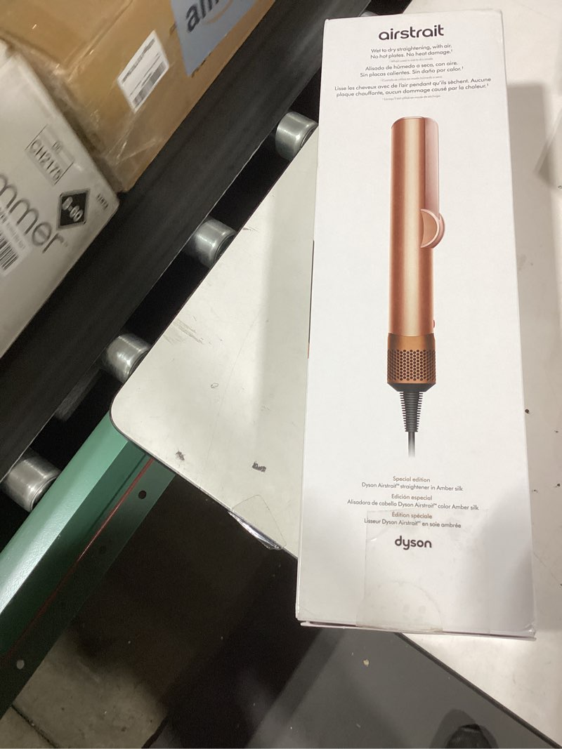 Condition photo showing New/Like New for similar product Dyson Airstrait™ Straightener, Wet to Dry Hair Straightener, No Heat Damage, No hot Plates, All Hair Types Amber Silk