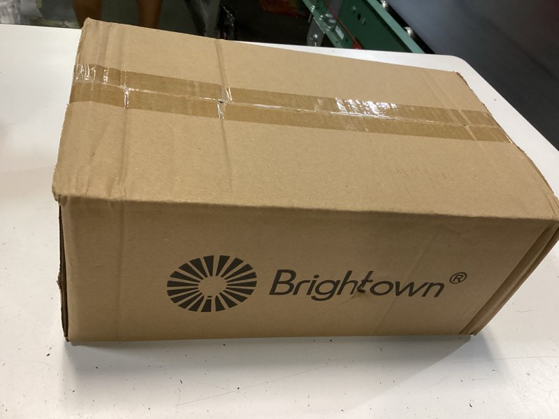 Condition photo showing New/Like New for brightown 20.5“ iron christmas candle holder, pine needles, red berries, gold balls and golden branches tabletop decoration with 3 candle holders for christmas home decoration