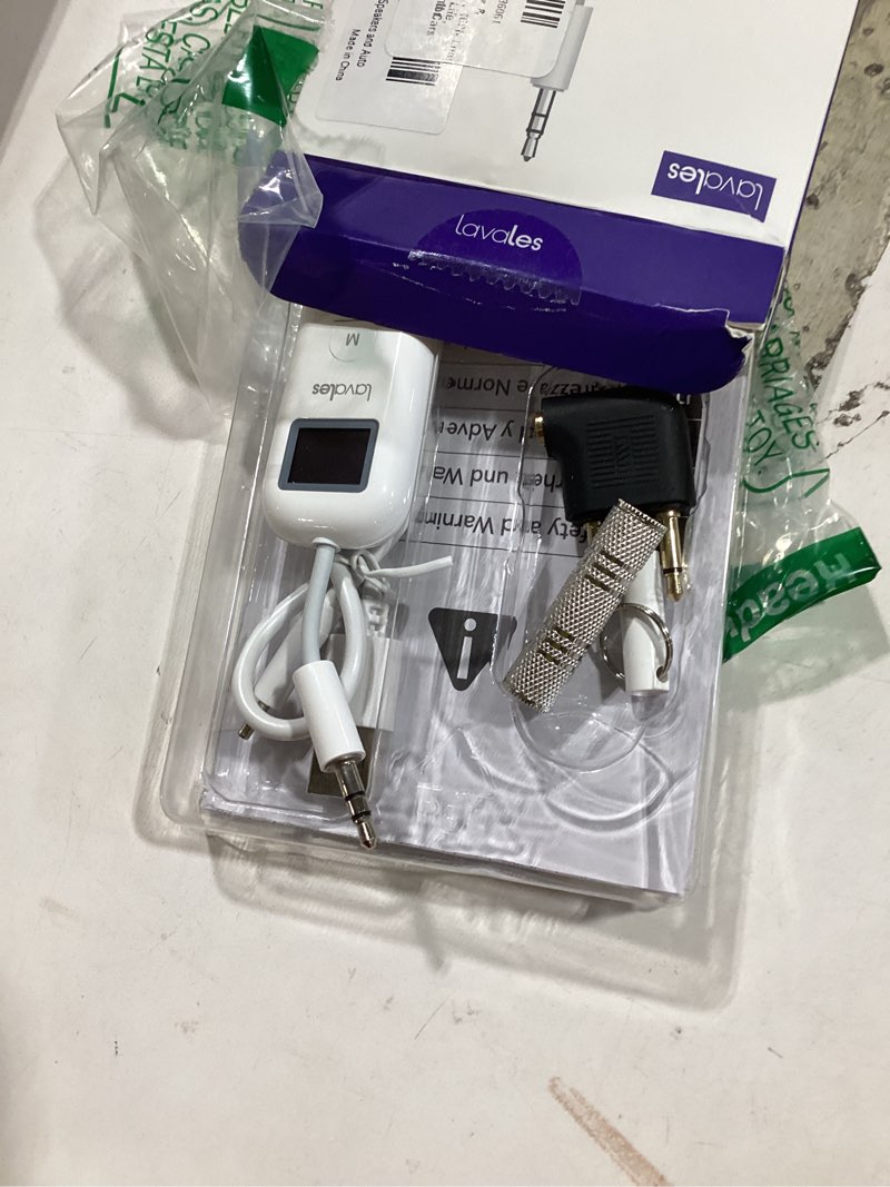 Condition photo showing New/Like New for similiar product not like stock photobluetooth 5.3 wireless audio transmitter & receiver, 3.5mm aux adapter, supports 2 airpods or headphones, 25+ hr battery life, airplane bluetooth adapter for travel, flight, tv, car & gym bluetooth audio transceiver