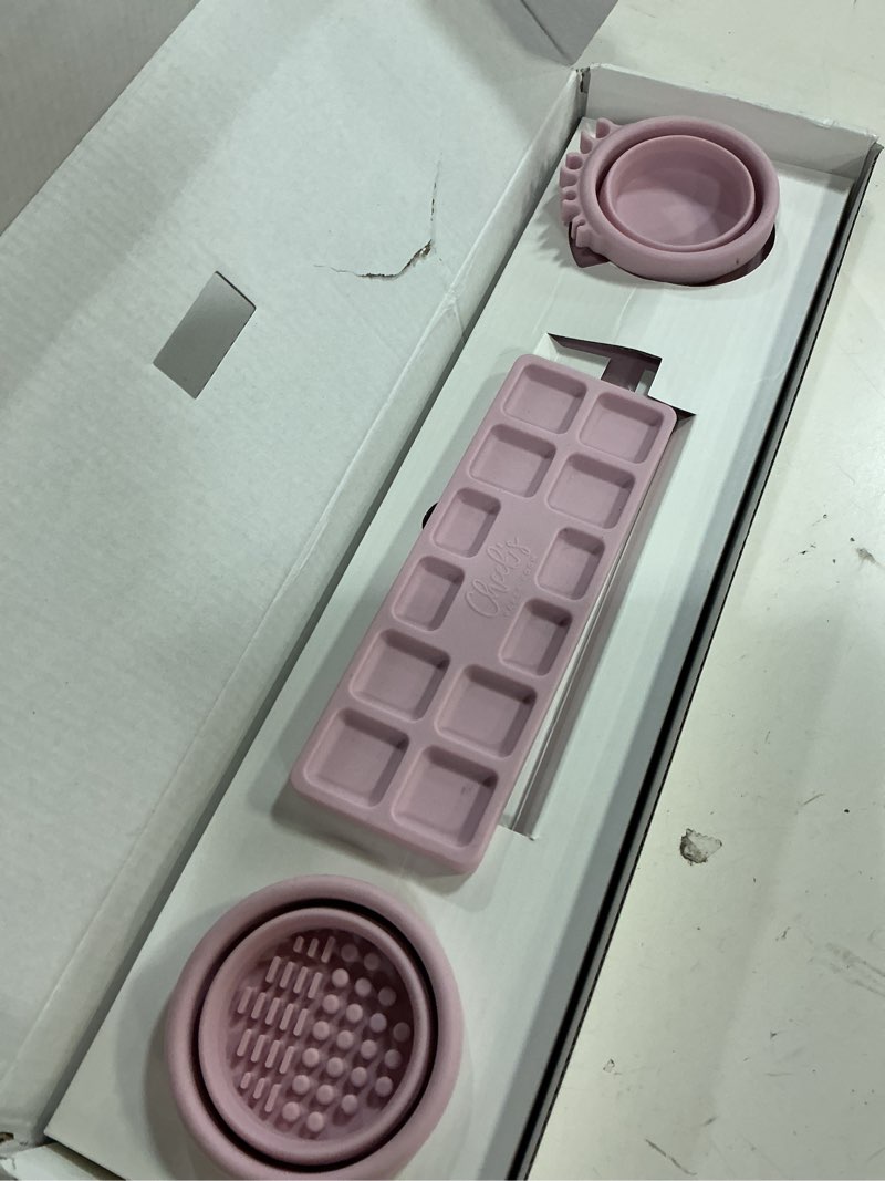 Condition photo showing New/Like New for silicone craft mat for kids painting – creator craft mat v2.0 with magnetic palette and dual water cups | nonstick art mat for crafts, resin, clay & playdough | cheek's paper room 15" x 17" – matcha version 2.0 matcha v.2.0