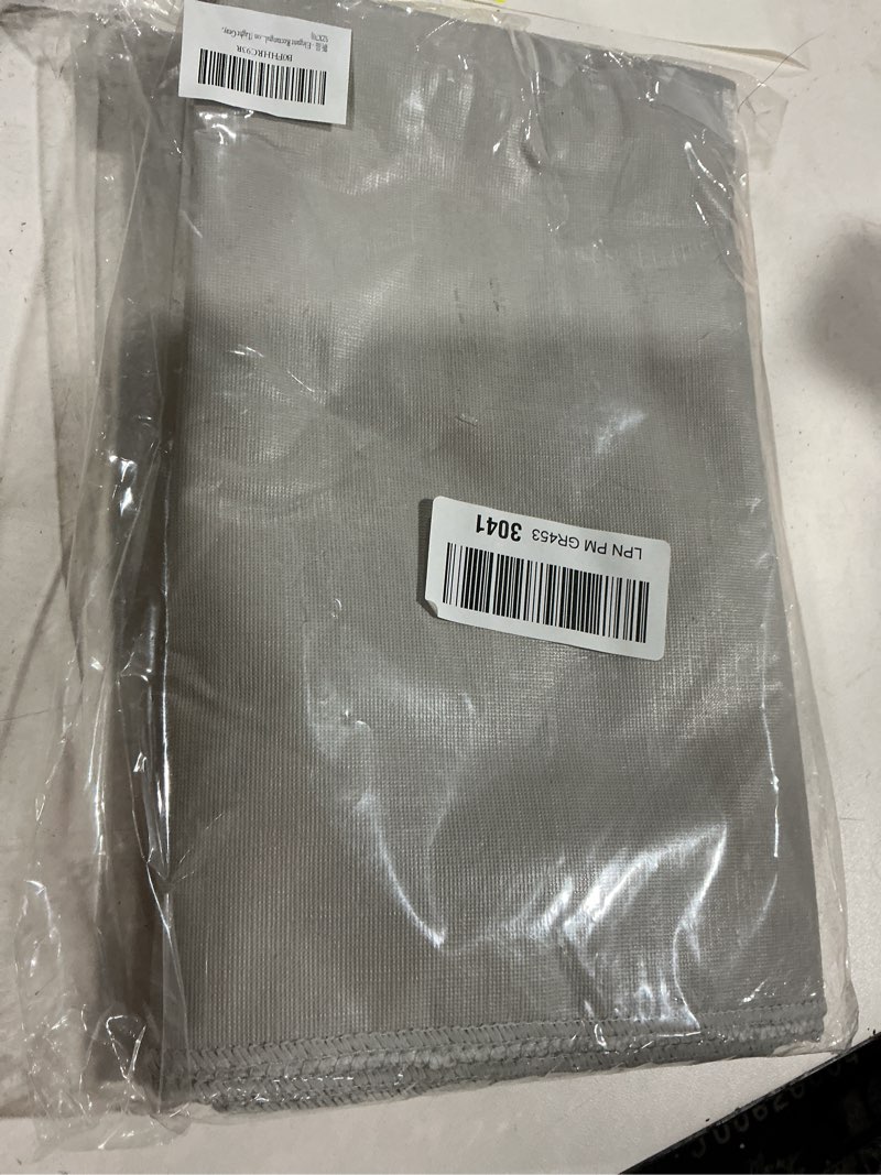 Condition photo showing Good Condition for elegant rectangular tablecloth, 100% waterproof vinyl, solid color tablecloth, modern minimalist style, suitable for dining/gathering/picnic/kitchen table decoration(light gray,70"x52" rectangular) light gray 70" x 52" (rectangular)