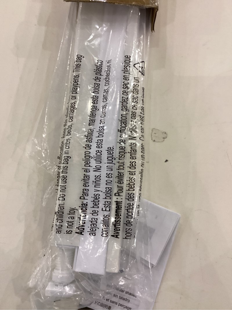 Condition photo showing Good Condition for LazBlinds Cordless Cellular Shades, No Tools No Drill Light Filtering Honeycomb Shades Pleated Blinds for Windows, 28'' W x 48'' H, White Light Filtering-white 28'' W x 48'' H