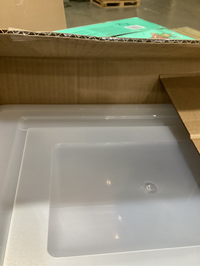 Condition photo showing New/Like New for IRIS USA File Box, Plastic File Boxes With Lids, Document Organizer for Letter/Legal File, Document Box, Storage Bin For Hanging Files, Secure Latching Lid Stackable BPA-Free, Clear 35 Qt. 1 Pack