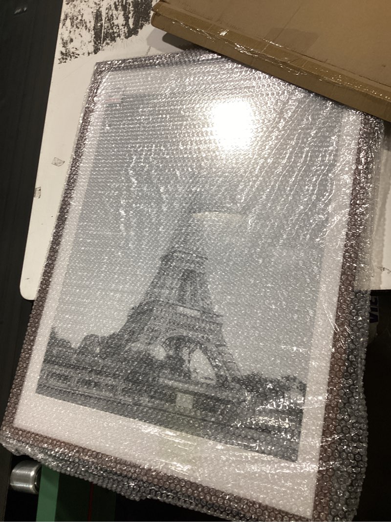 Condition photo showing Good Condition for upsimples 18x24 picture frame, display pictures 16x20 with mat or 18 x 24 without, wall hanging poster frames, brown, 1 pack brown 18x24