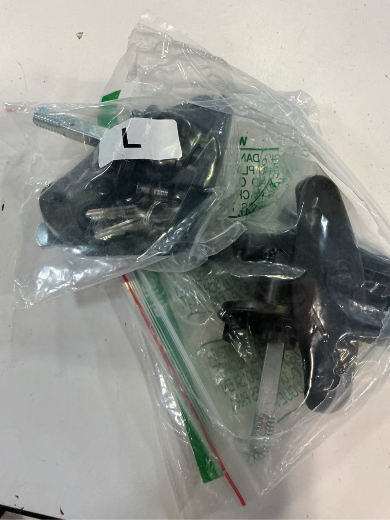 Condition photo showing Good Condition for truck cap locking t-handle, matching set t-handles lock, truck cap topper camper shell locking t-handle, keyed alike black t-handle lock kit (left&right)-complete set (2 locks) matching set(left & right)