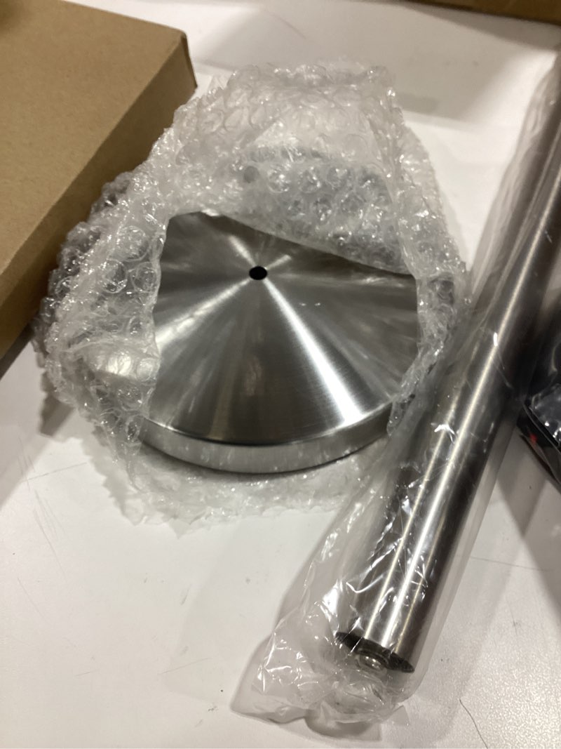 Condition photo showing Good Condition for paper towel holder countertop, standing paper towel roll holder for kitchen bathroom, with weighted base for one-handed operation (brushed nickel)
