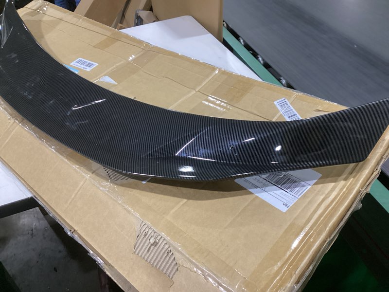 Condition photo showing As Is for 2016-2021 Compatible with Honda Civic Sedan, Rear Trunk Spoiler, Duckbill Carbon Fiber Pattern ABS - Oasiland