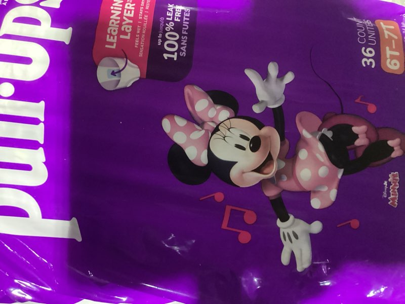 Condition photo showing Good Condition for (similar to) pull-ups girls' potty training pants, size 4t-5t training underwear (38-50 lbs), 74 count 4t-5t 74