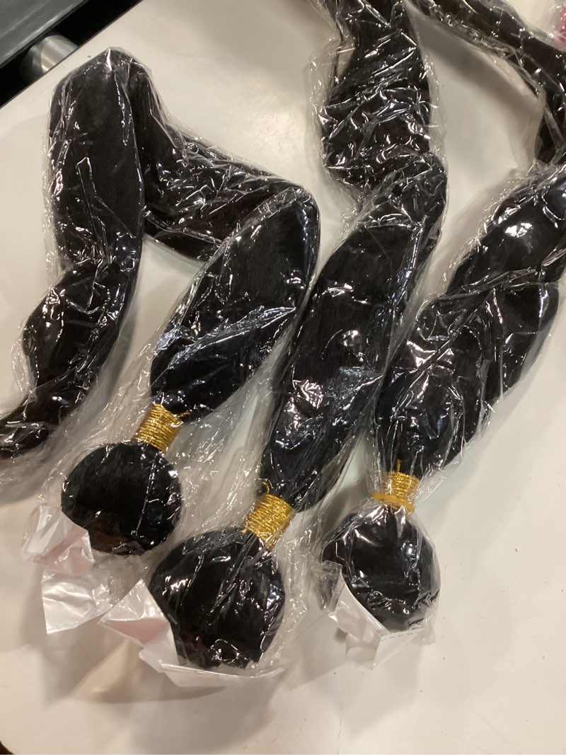 Condition photo showing Good Condition for 3 pcs human hair bundles yaki straight bundles human hair 10a brazilian virgin remy hair extensions 26 28 30 inch