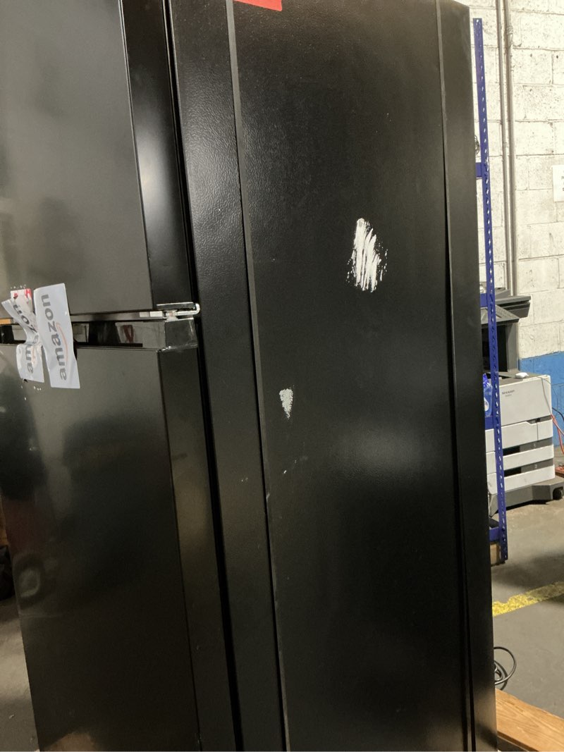 Condition photo showing Good Condition for Kenmore 46-62319 30" Top Mount Refrigerator with Freezer - Adjustable Shelving, Humidity-Controlled Crispers, Optional Ice Maker, LED Lighting, ENERGY STAR Certified, 18.2 cu. ft. Capacity - Black 18.2 cu ft Black