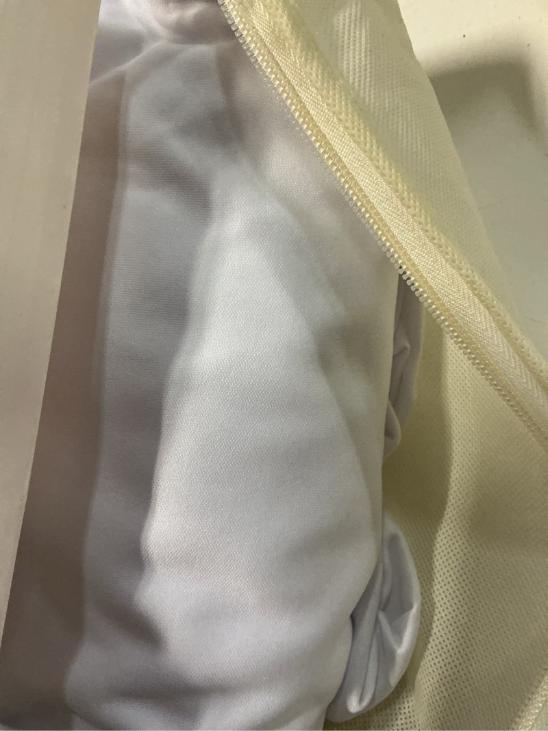 Condition photo showing Good Condition for white square tableloths 34x34 inch, stretch fitted small square table cloth washable fabric card table cover with pleated ruffle skirt for dining, kitchen, buffet parties, trade show, vendor stand white 34" x 34" (square)
