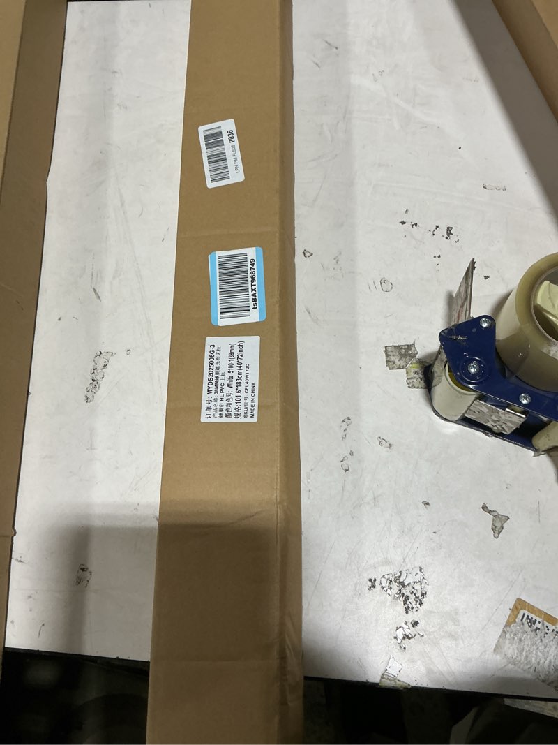 Condition photo showing Good Condition for Changshade Cordless Cellular Shades, Blackout Honeycomb Shades for Windows, Pull Down Pleated Blinds, Easy to Install for Indoor Windows and French Doors,40" W x 72" H, White Blackout White 40"W x 72"H