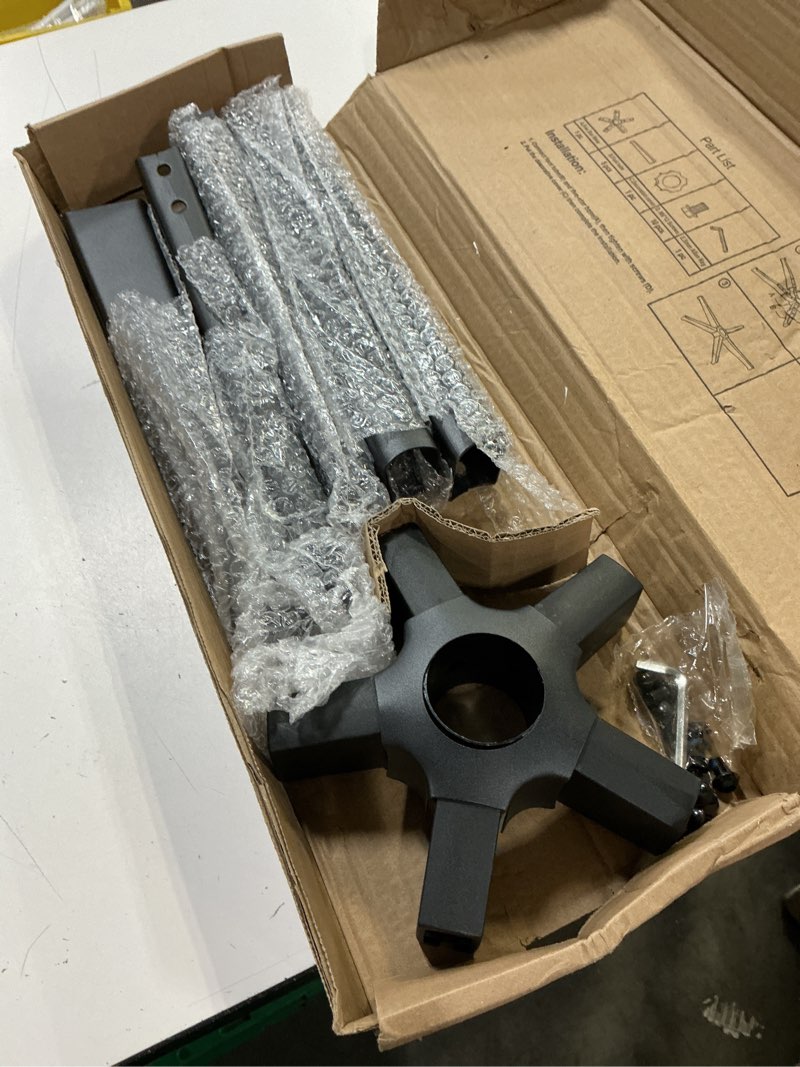 Condition photo showing Good Condition for office chair base replacement parts heavy duty 2500 lbs, 28 inch desk chair base replacement universal gas cylinder and caster sockets