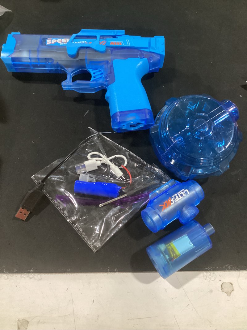 Condition photo showing Good Condition for electric water guns for adults kids, automatic squirt gun with 26ft range, super blaster soaker high capacity pistol for swimming pool party toy colorblast led electric water gun (blue)