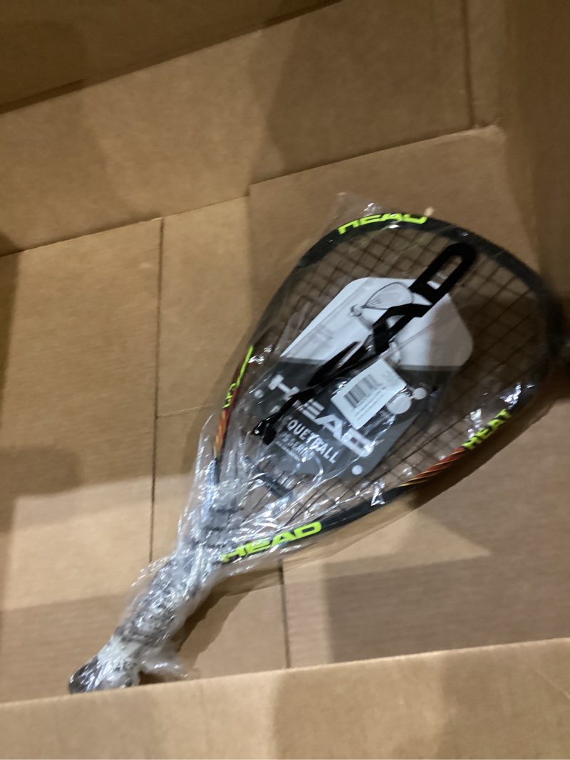 Condition photo showing Good Condition for head cps heat racquetball racquet – pre-strung beginner racquet with cps power technology, lightweight frame, damp plus vibration control