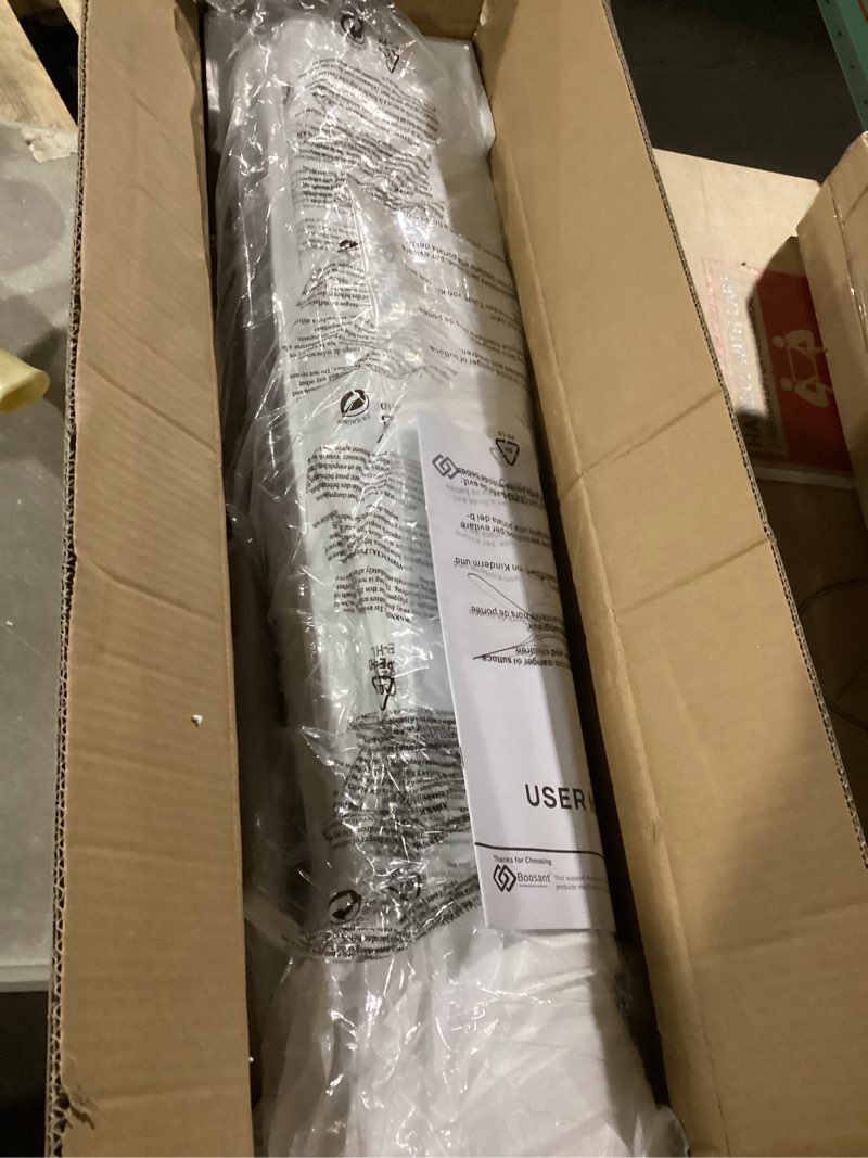 Condition photo showing New/Like New for 60 inch modern white and gold ceiling fan with lights, 3 blade, energy efficient dc motor, smart app & remote control, 7230 cfm, 6 speeds, 3 light colors, indoor/outdoor gold white 60 inch