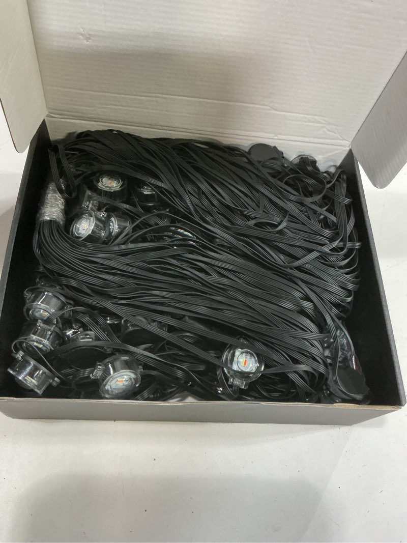 Condition photo showing New/Like New for RGB Outdoor Ground Lights, 200Ft Color Changing Pathway Lights with Remote & App Control, Waterproof Walkway Lighting, Wired for Garden Yard Lawn Patio Best for Holiday Party