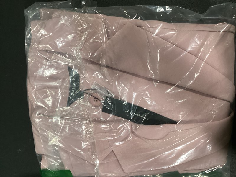 Condition photo showing New/Like New for Allegra K Women's 2 Piece Suit Skirt Set Business Casual Outfits Long Sleeve Blazer and Pencil Skirt Small Pink