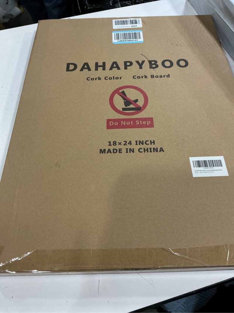 Condition photo showing New/Like New for Cork Board 2Pack,24x18 Bulletin Board for Office with Pin Oak Wood Boards, Message Board or Vision Board. Oak-2p 18x24