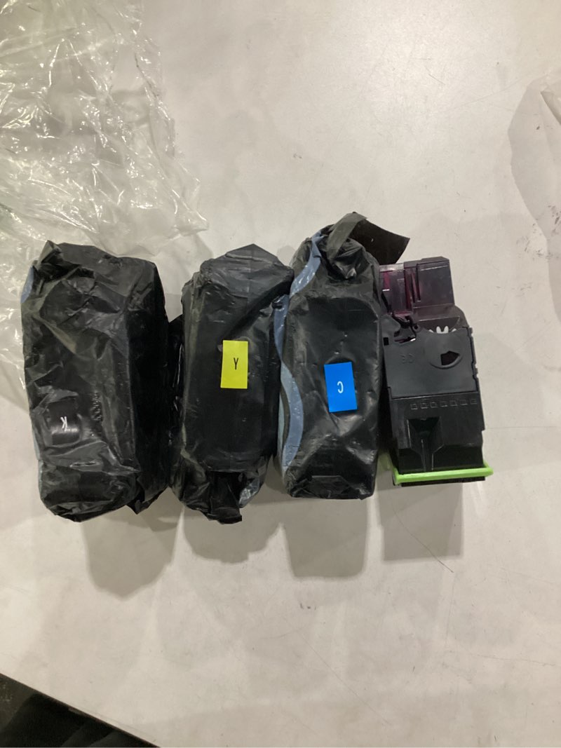 Condition photo showing As Is for cs531 cx532 toner cartridge 75m10k0 75m10c0 75m10m0 75m10y0 compatible for lexmark cs531 cs531dw cx532 cx532adwe cs632 cs632dwe cx635 cx635adwe printer (4 pack)