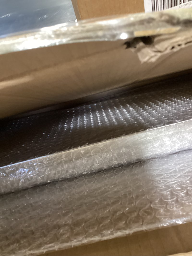 Condition photo showing New/Like New for zonon 43" wide sneeze guard for restaurant, steam table overshelf compatible with three-well steam, stainless steel, easy installation, food table overshelf for counter buffet bar catering restaurants