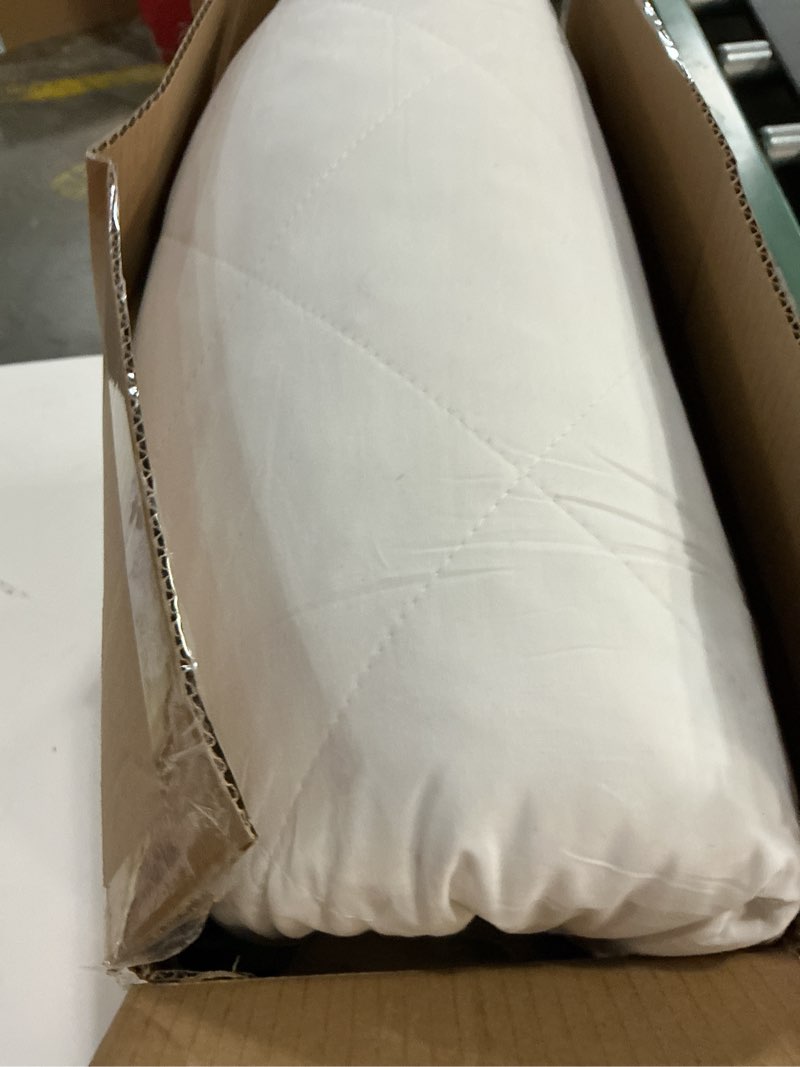 Condition photo showing As Is for Three Geese White Goose Feather & Cotton Pillows King Size Set of 2 - Soft 600 Thread Count 100% Cotton, Medium Firm,Soft Support,White Solid King (Pack of 2) White