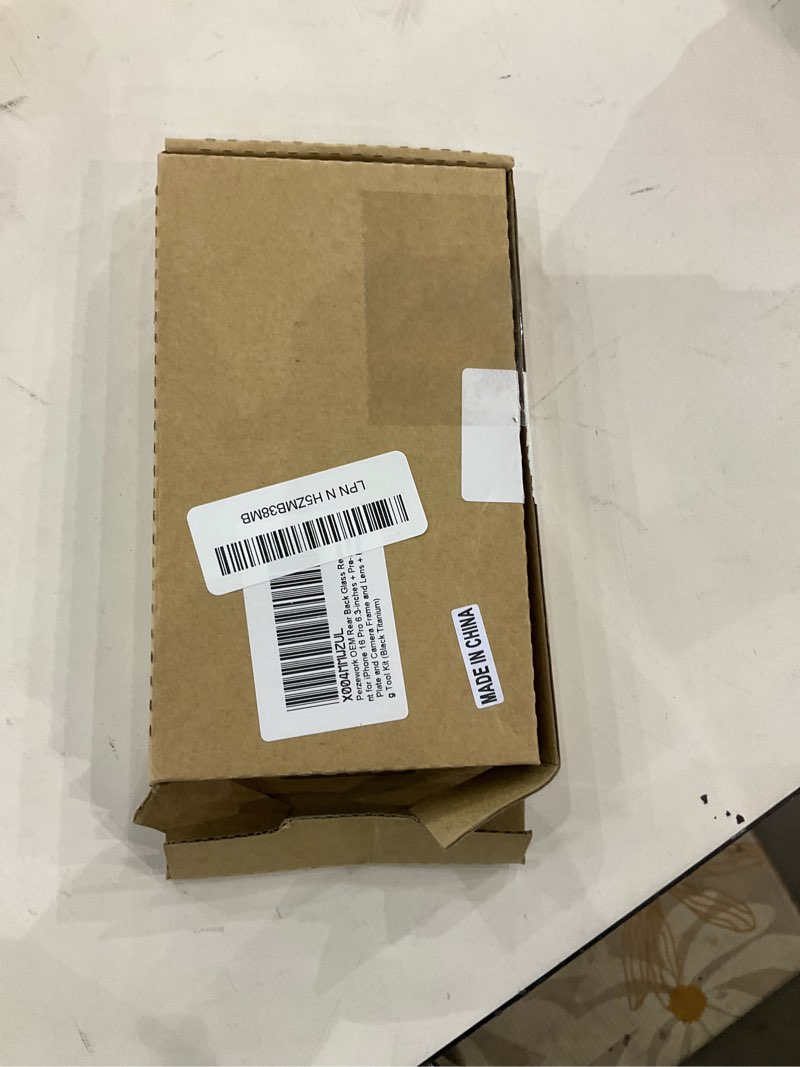 Perzework Rear Back Glass Replacement for iPhone 16 Pro 6.3-inches + Pre-Installed Plate and Camera 