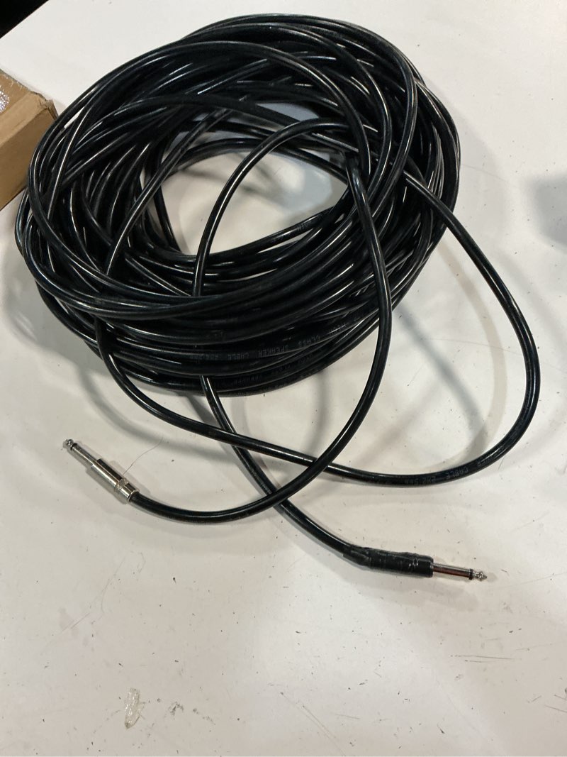 Condition photo showing As Is for 1pcs 50ft 12awg 1/4\" ts cable heavy duty audio amplifier speaker cord