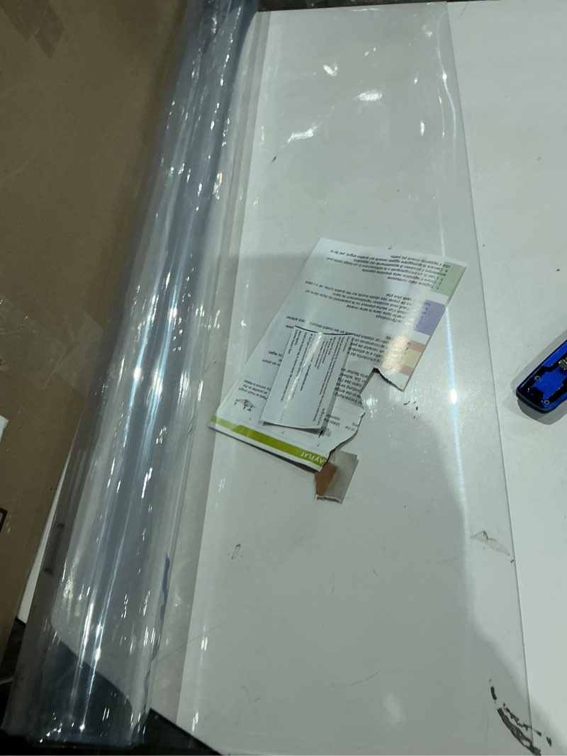 Condition photo showing Good Condition for koonmi tempered glass chairpremium office chair mat for hardwood floors & low-pile carpet with 4 non-slip pads - thick scratch-resistant surface 30*48 clear