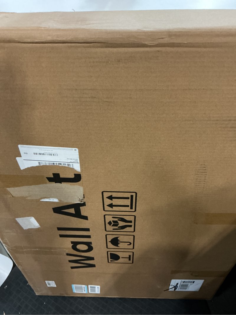 Condition photo showing New/Like New for Large 3D Textured Framed Abstract Wall Art for Living Room, 3 Piece Modern Paintings Artwork for Walls, Black White Brown Geometric Sandstone Texture Pictures for Hallway Office Wall Decor 24x36 In 24" W x 36" H x 3Pcs Brown