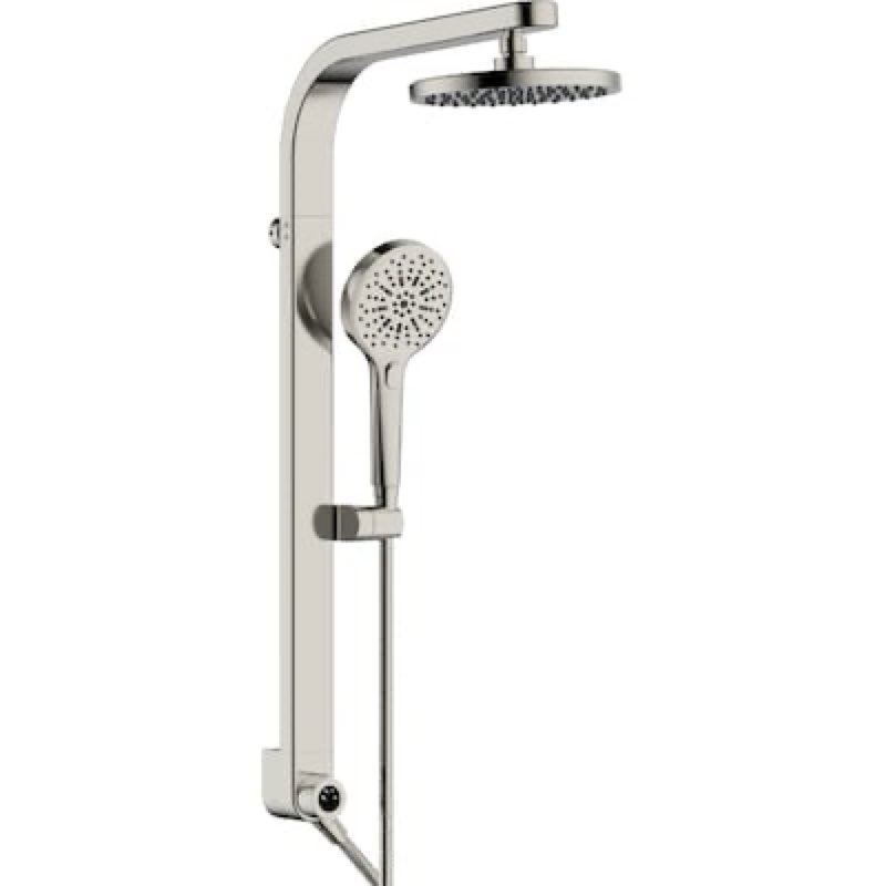 100+ bought last week allen + roth drexler nickel 7.87-in dual head shower panel system with 3-way diverter