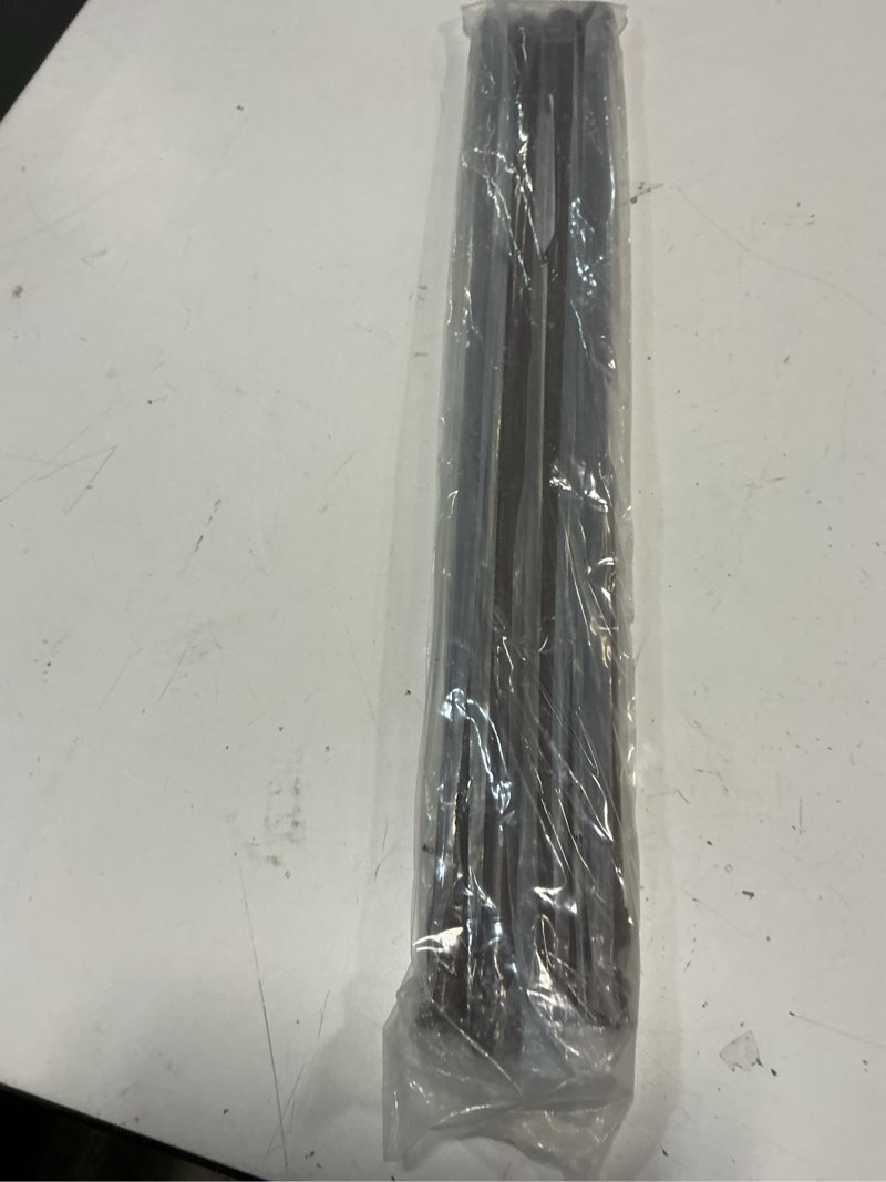 Condition photo showing New/Like New for 4 pack tension rods, 21.6-35.4 inches adjustable spring steel cupboard bars tension curtain rod shower rod extendable width wood grain 21.6-35.4 inch