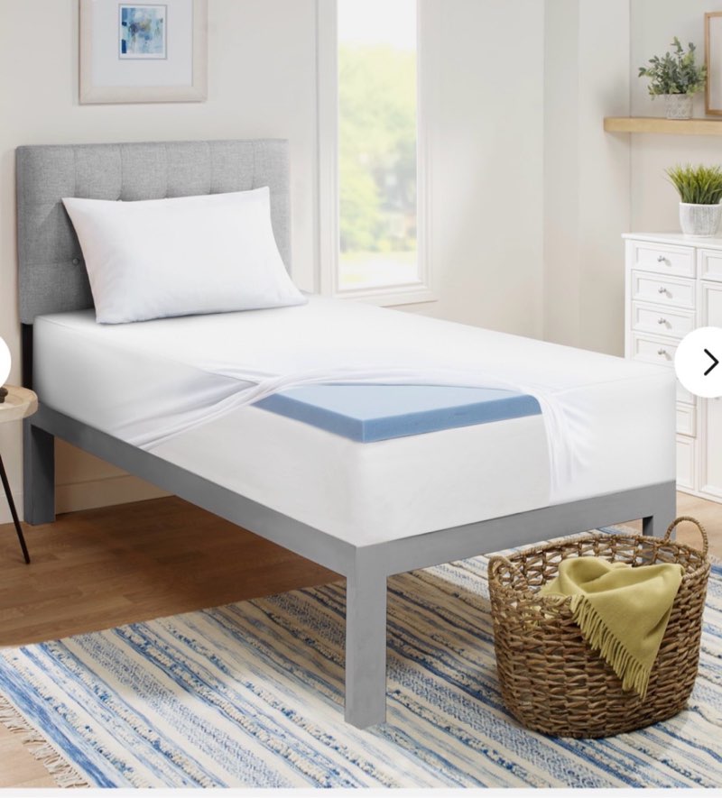 dream serenity dorm in a box memory foam pillow, twin xl