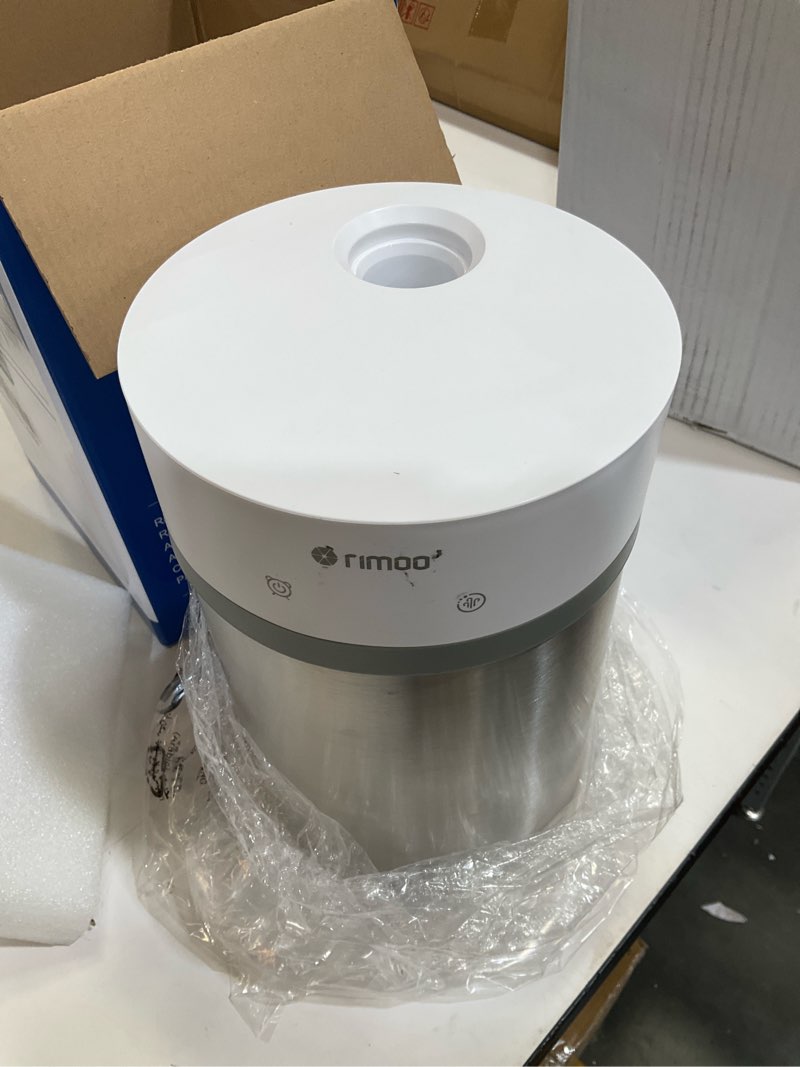 Condition photo showing As Is for stainless steel humidifier, 4l ultrasonic cool mist humidifiers with only 3 parts easy to clean, top fill humidifier with 1-9h timer, 28db whisper-quiet, filterless for bedroom large room