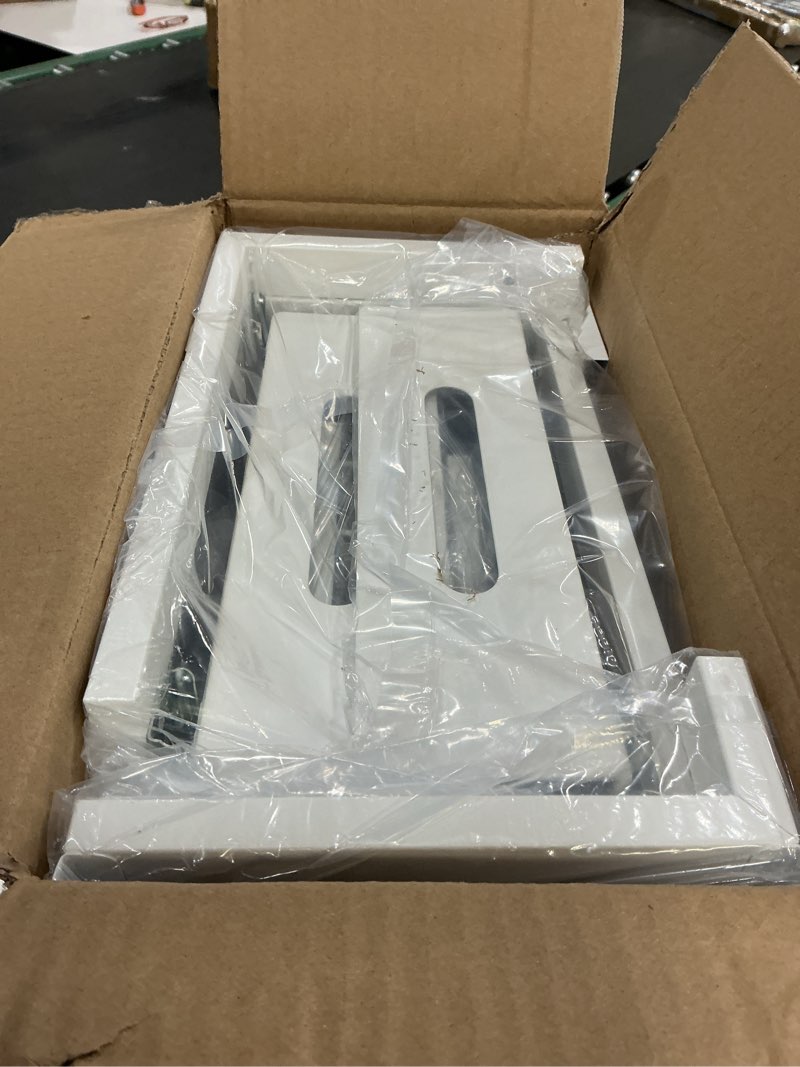 Condition photo showing Good Condition for 2 Pack 21 IN Depth Pull Out Cabinet Storage With Smooth Rails,2-Tier Dual Pull Out Cabinet Storage For Bathroom Kitchen,Under Sink Shelf-White 2 Pack-21"Dx12.8"-16.9"H White