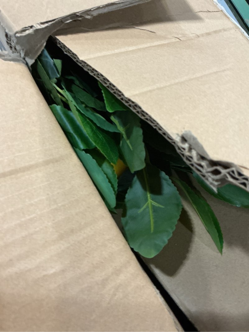 Condition photo showing Good Condition for 4ft artificial lemon tree with fake lemons floor plants artificial for decor realistic to indoor home office fauxe lemon tree, yellow