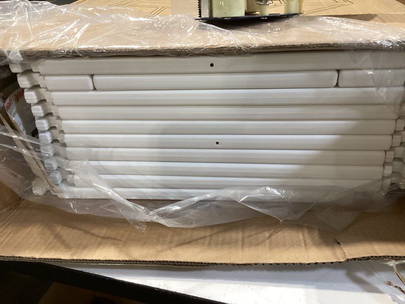 Condition photo showing Good Condition for Acrylic Dog Playpen Indoor, Clear Dog Play Pen for Puppies and Small Dogs, Easy Assembly & Clean Puppy Pen (23.6", 10 Panels, White) White Cloud-10 PCS