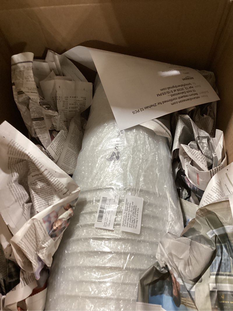 Condition photo showing Good Condition for zhehao 12 pcs 12 inch galvanized metal vase with handles bulk tin flower buckets galvanized vases for flowers country wedding table centerpieces metal flower buckets for wedding home(creamy white)