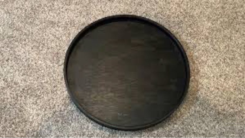 Leather serving tray