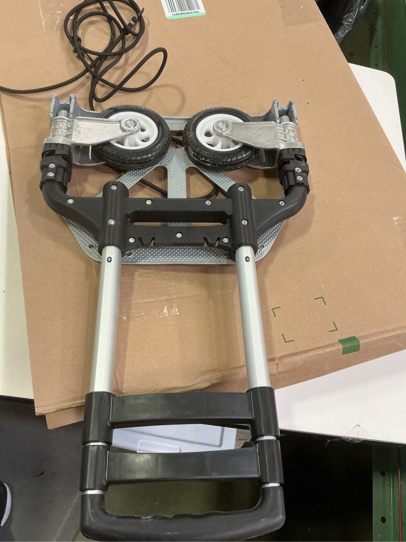 Condition photo showing Good Condition for Folding Hand Truck Aluminum Portable Folding Hand Cart 180lbs Capacity Hand Cart and Dolly Ideal for Home, Auto, Office,Travel Use,Black